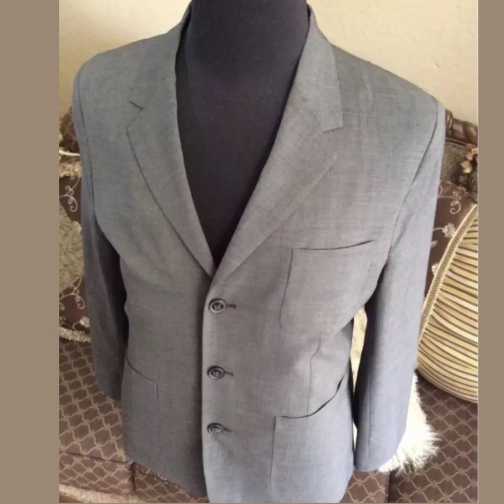 Marc Jacobs gray wool 3 Button jacket 50IT 40 US